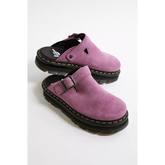 Dr. Martens ZebZag Mule Muted Purple Suede Slip-On Sandals Size US 12 EU 46 main image 13